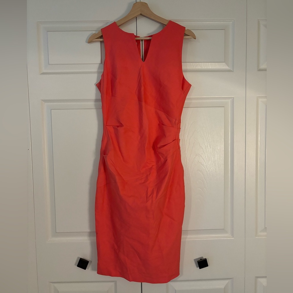 Sara Campbell coral dress